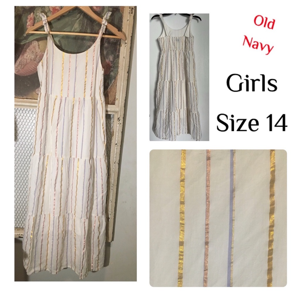Old Navy Girls' Striped Pattern Dress